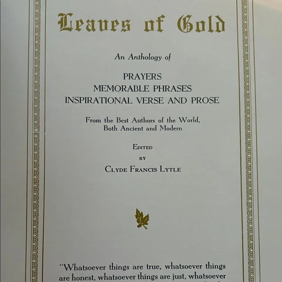 “Leaves of Gold” 1948 beautiful bound book. - Picture 5 of 14